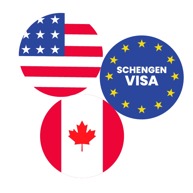 USA, CANADA & Sehenzen Countries Icon