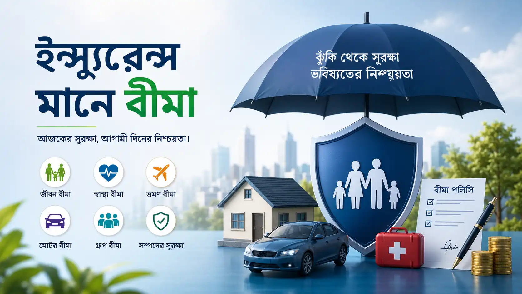 ইন্স্যুরেন্স এর বাংলা অর্থ কী? বীমা মানে কি - সম্পূর্ণ গাইড - Insurance Meaning in Bengali